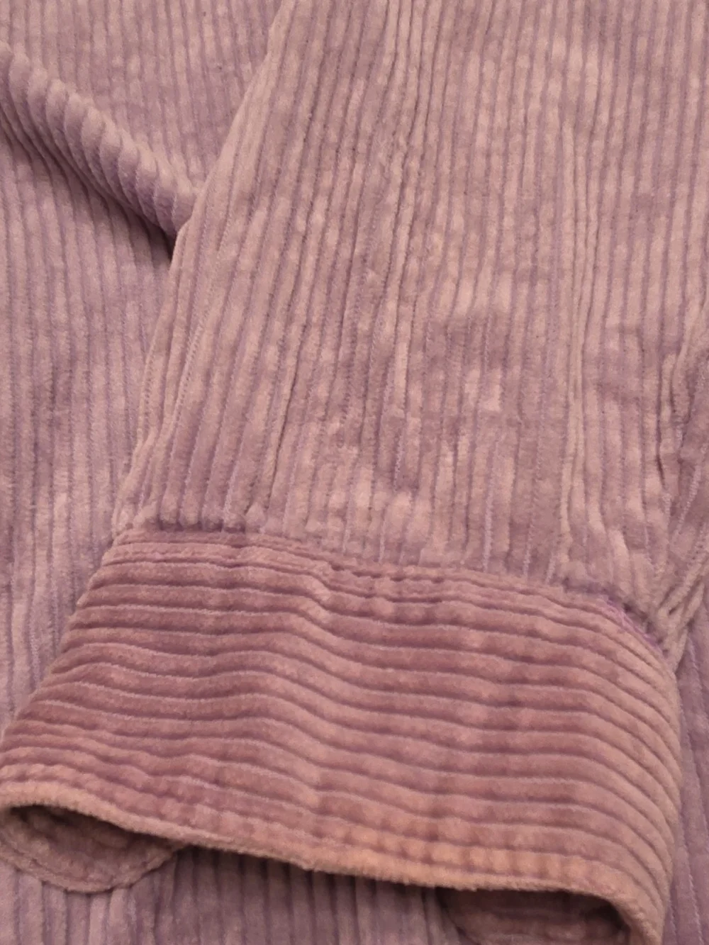 Men's Sonoma Lavender Corduroy Zip-Up Shirt Jacket Size Large